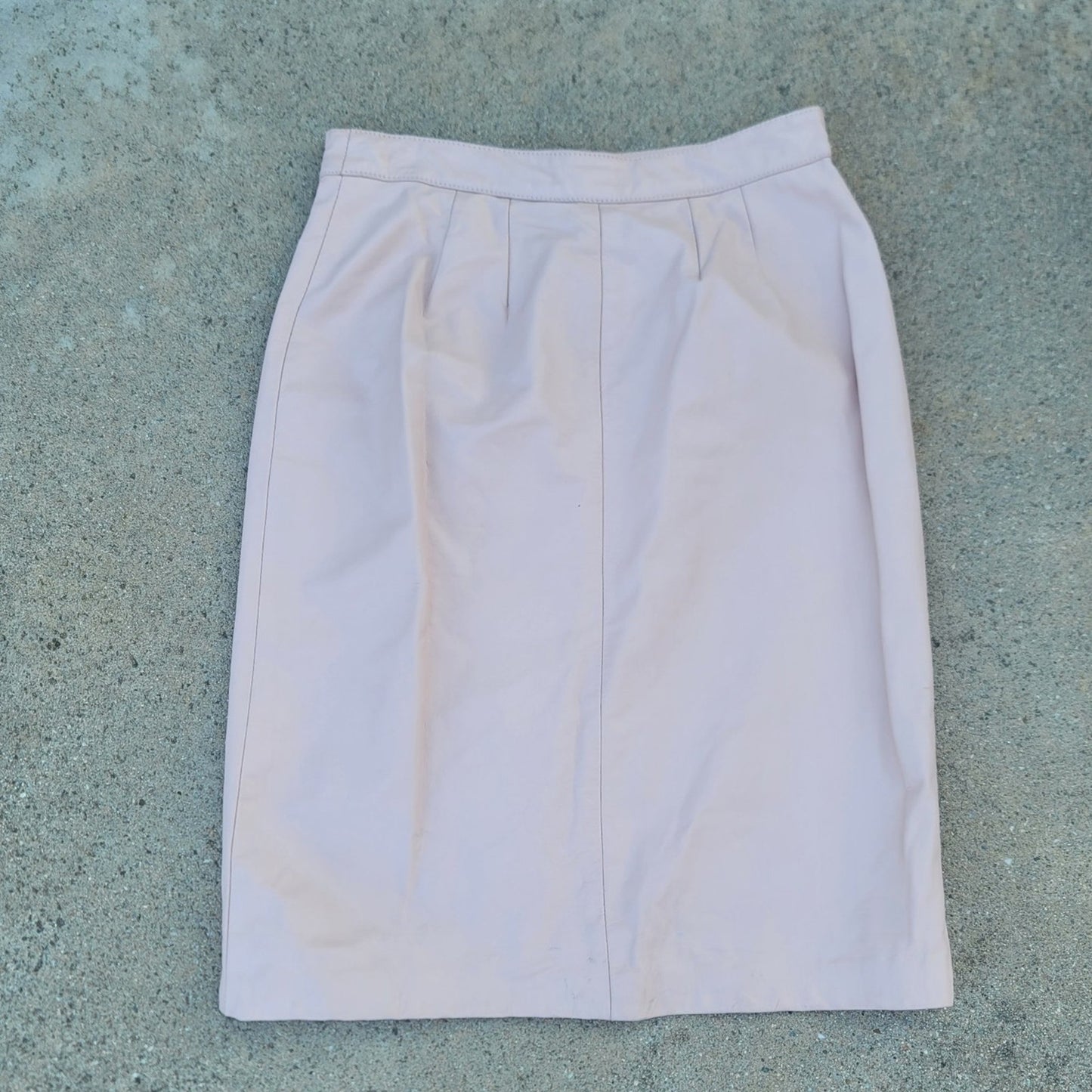 Vtg Prezzia Leather Skirt