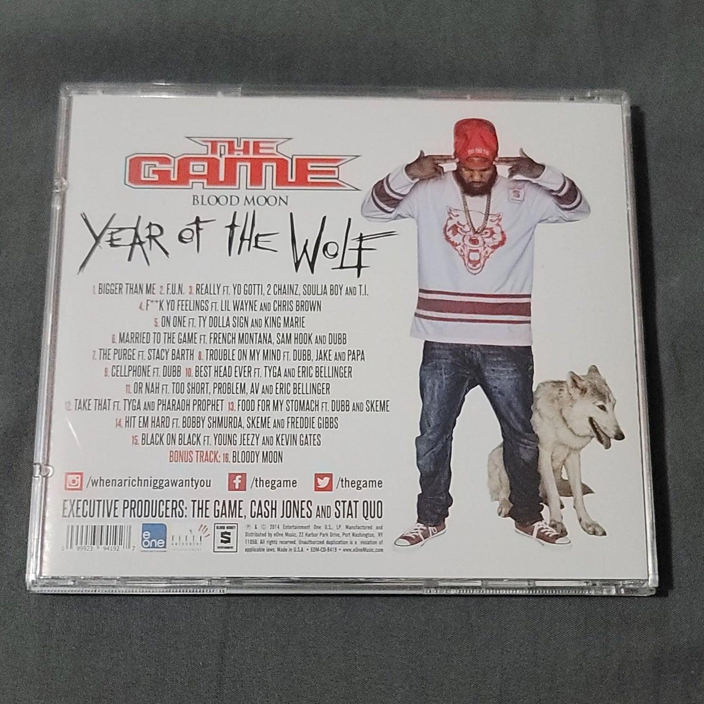 The Game Blood Moon Year of the Wolf Autographed CD
