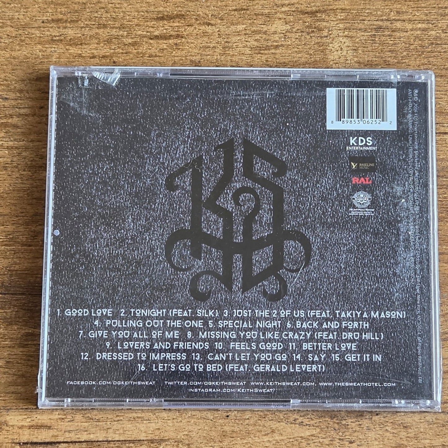 Keith Sweat DRESS TO IMPRESS CD w/ Hype Sticker
