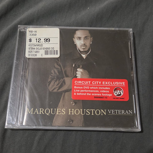 Vtg 2006 Marques Houston Veteran CD w/DVD Hype Sticker Circuit City Exclusive