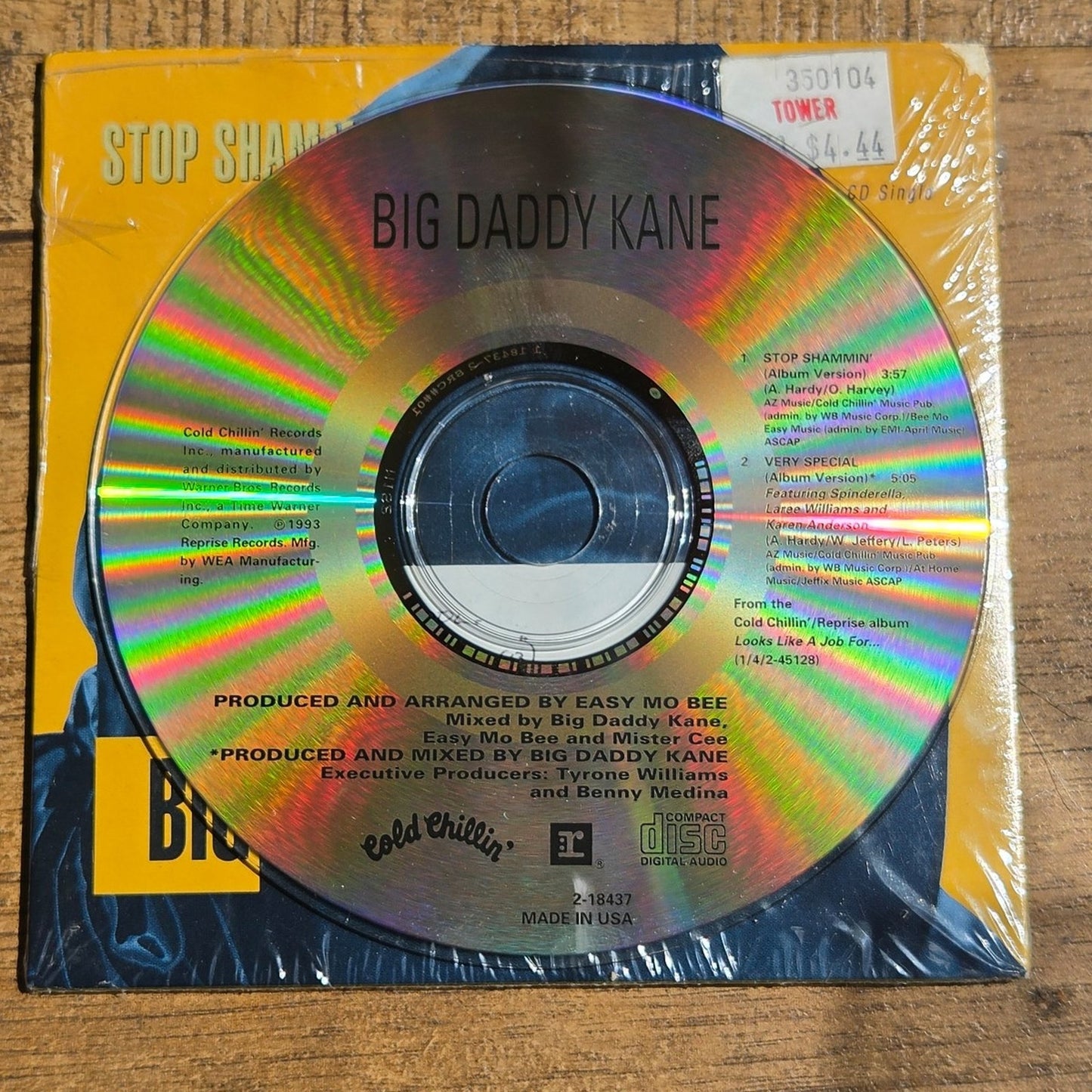 Vtg 1993 Big Daddy Kane Stop Shammin' / Very Special Maxi Single CD