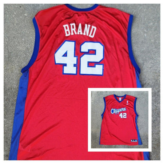Vtg Reebok Los Angeles Clippers Elton Brand Jersey