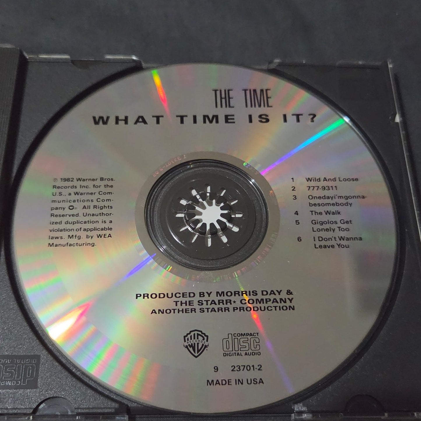 Vtg 1982 THE TIME WHAT TIME IS IT? CD