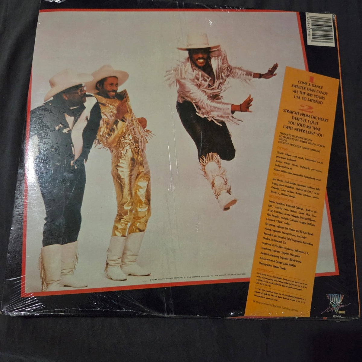 Vtg 1988 GAP Band Straight From The Heart 12" LP 33