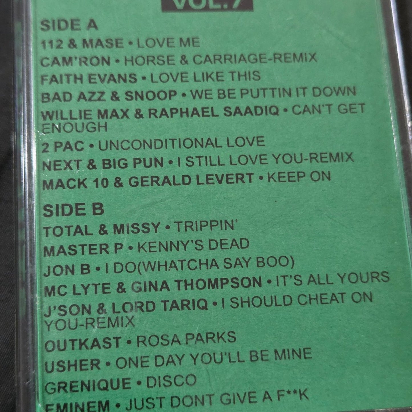 Vtg 1998 SOUL HITS VOL. 7 Cassette Tape (MIXTAPE)