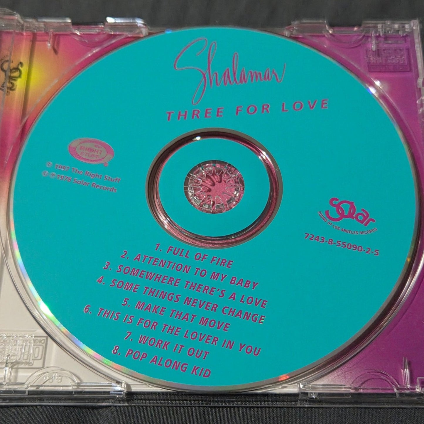 Vtg 1997 Shalamar THREE FOR LOVE CD w/HYPE STICKER