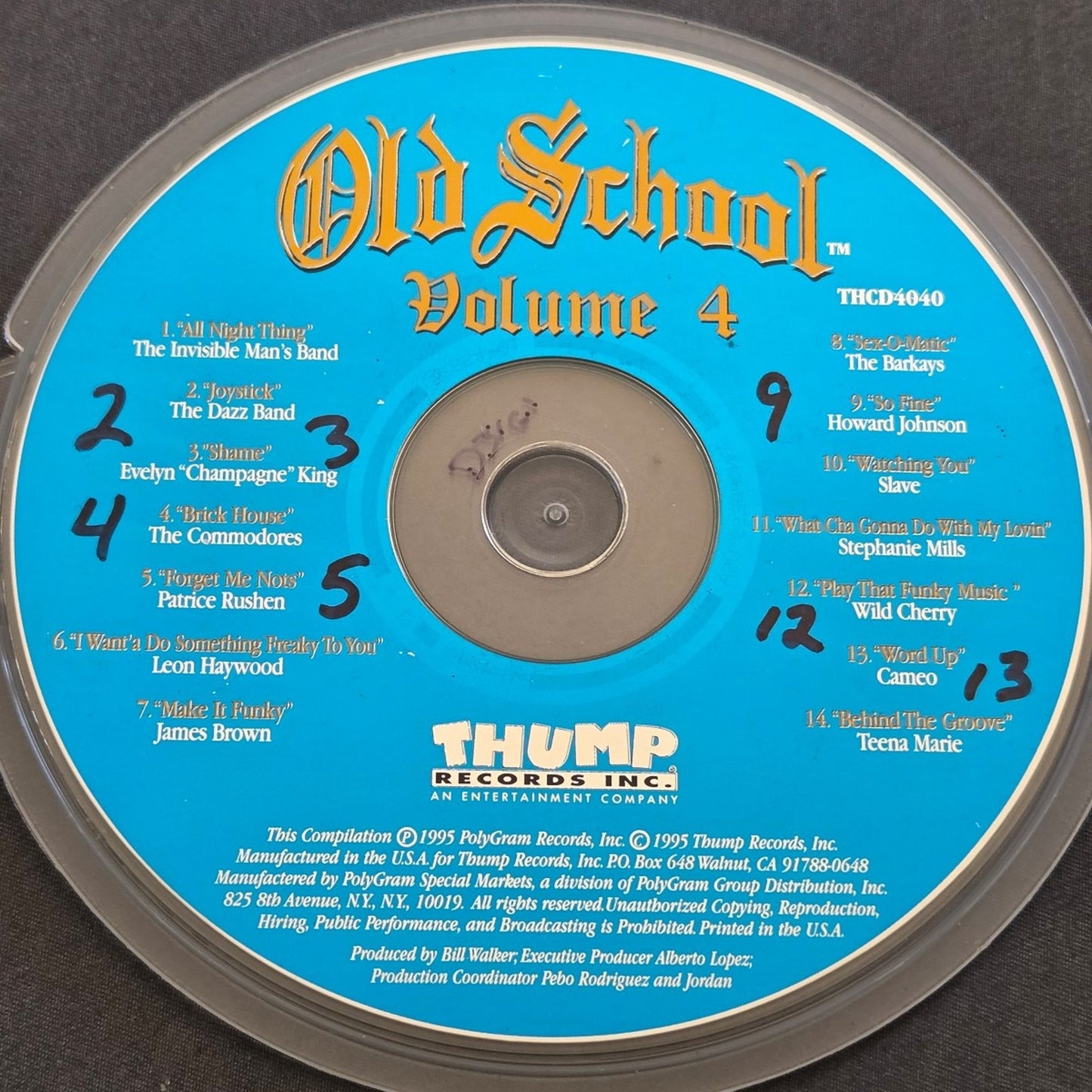 Vtg 1995 OLD SCHOOL VOLUME 4 CD