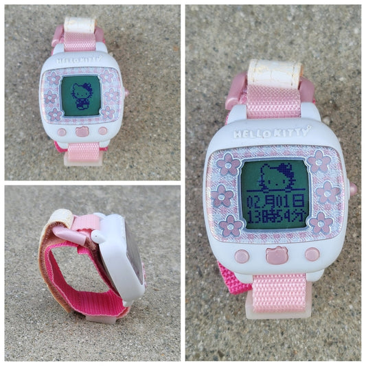 Vtg Hello Kitty Sanrio Bandai Rispal Rare Game Watch