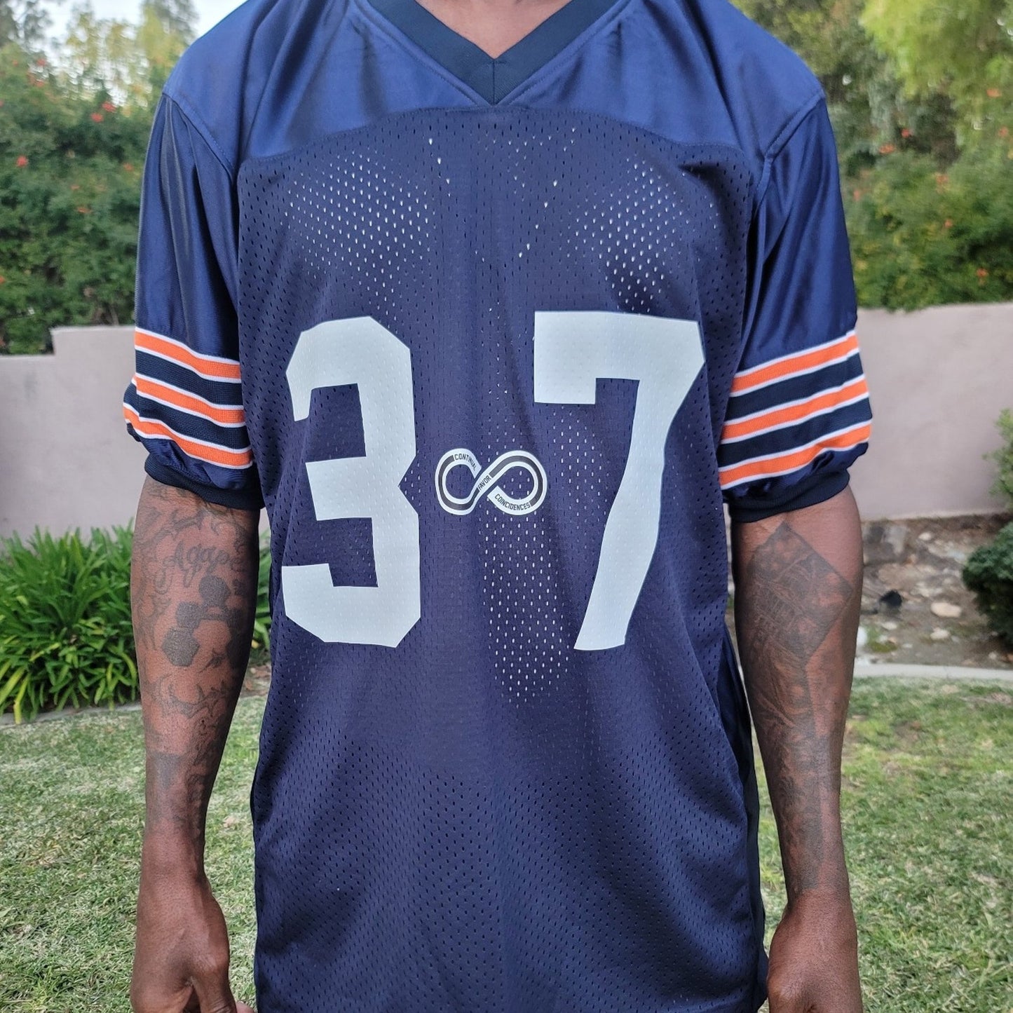 Continual Coincidences Brand Upcycled Vintage Football Jersey GRACE