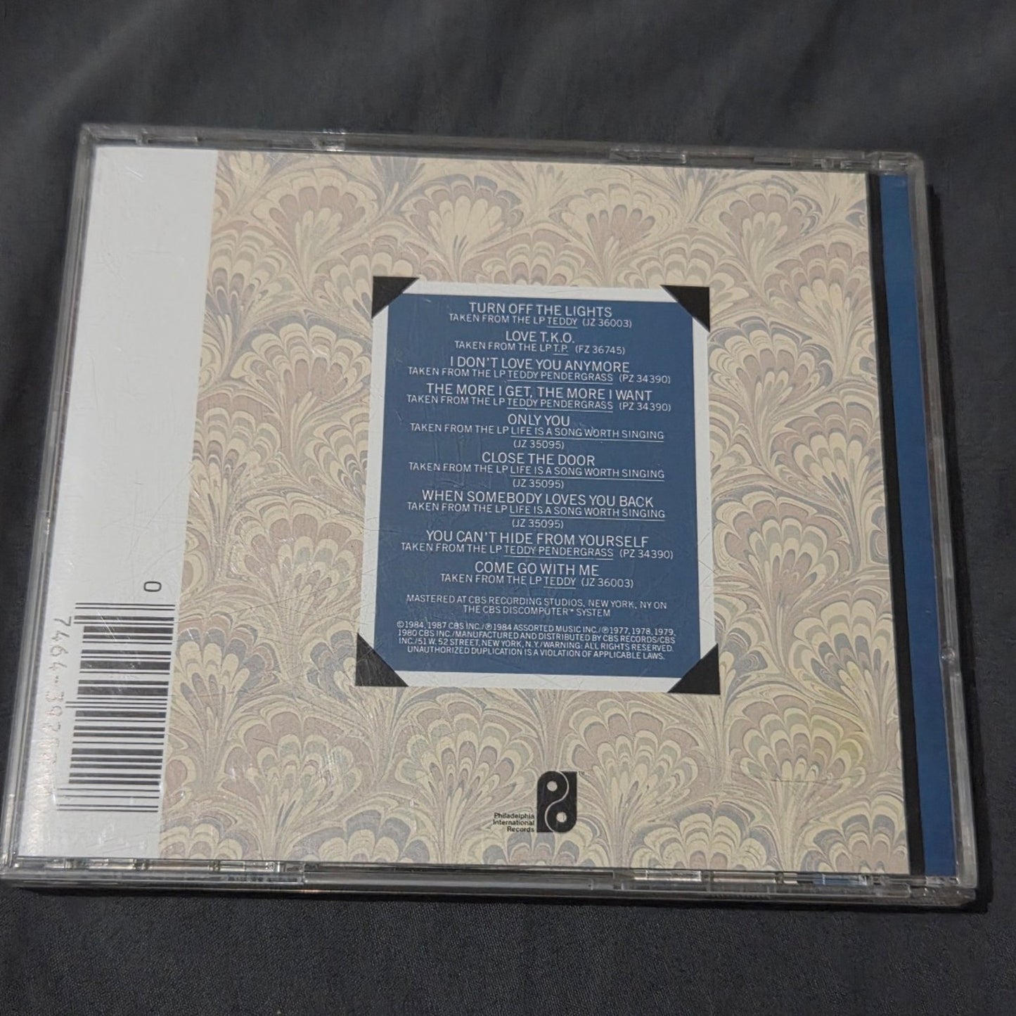 Vtg 1984 Teddy Pendergrass GREATEST HITS CD