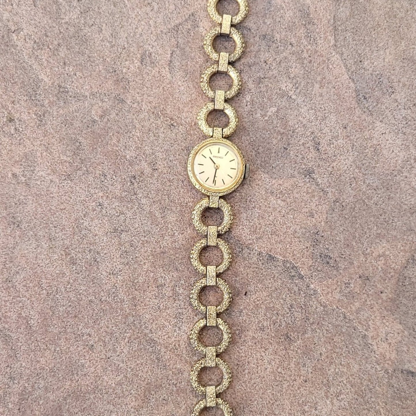 Vtg Seiko Gold Tone Automatic Wind-up Watch