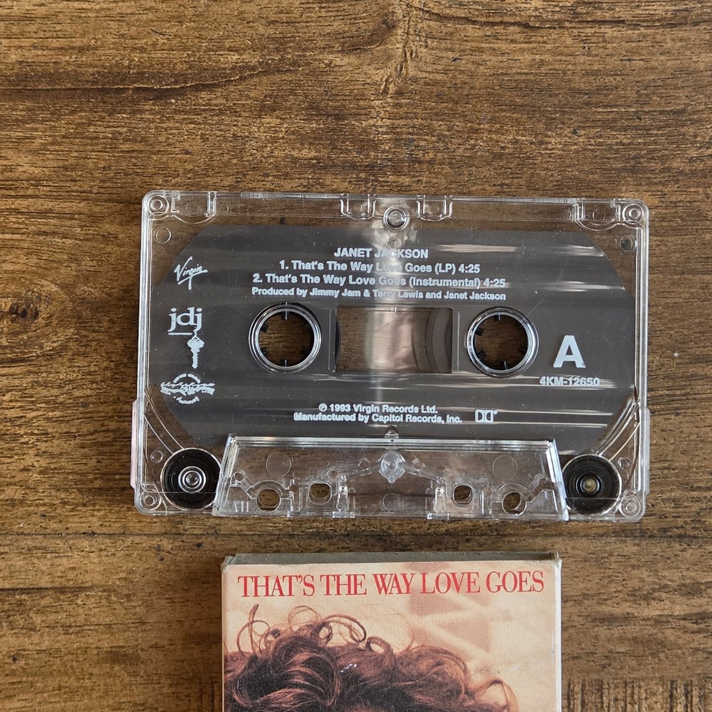 Vtg 1993 Janet Jackson That's The Way Love Goes Cassette Tape Single