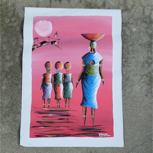 Custom Canvas Oil Painting Ghana West Africa