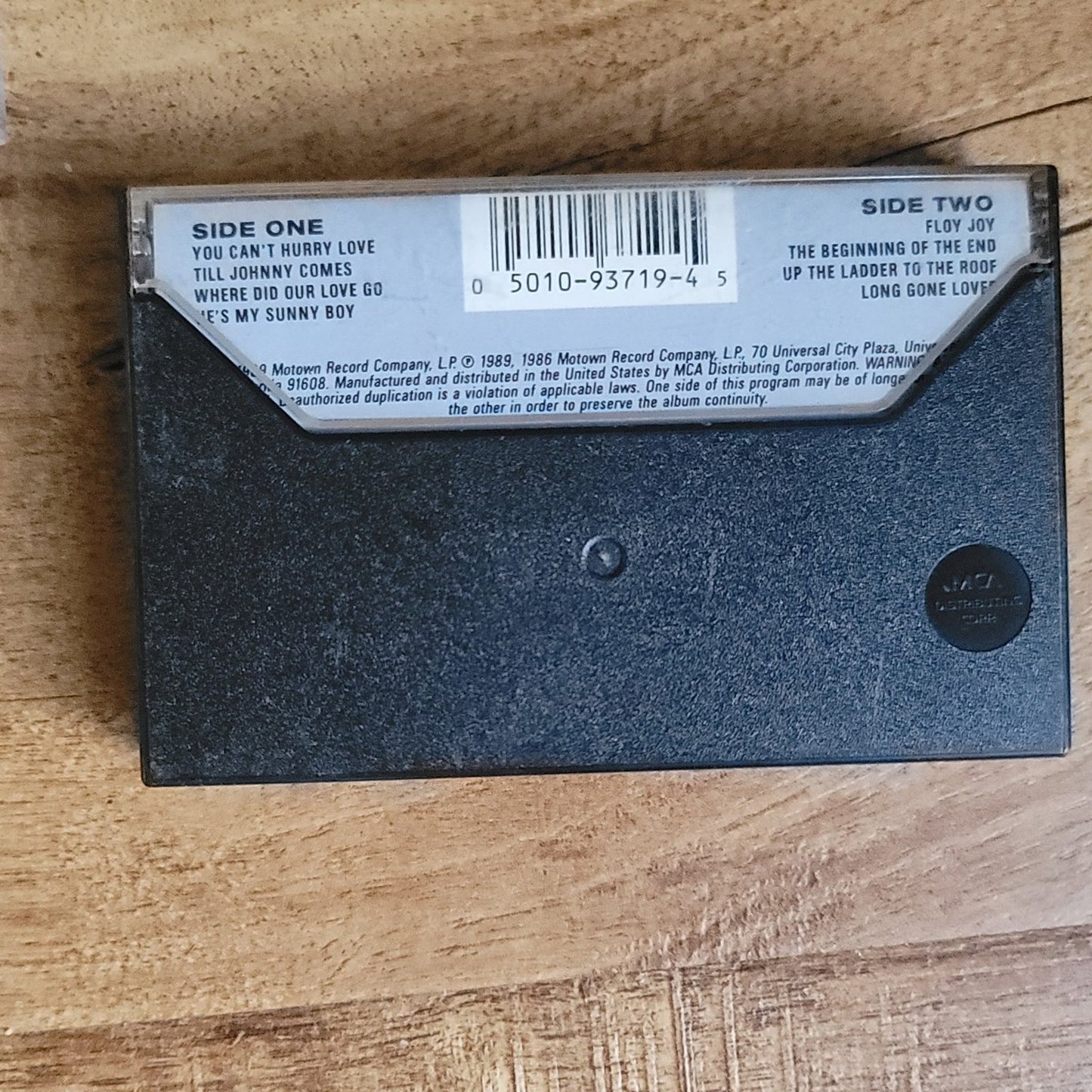 Vtg 1989 The Supremes w/Diana Ross WHERE DID OUR LOVE GO? Cassette Tape