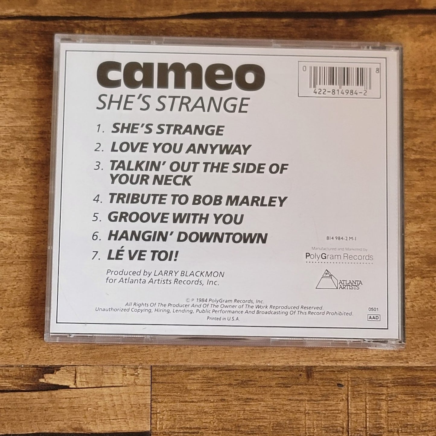 Vtg 1984 Cameo SHE'S STRANGE CD