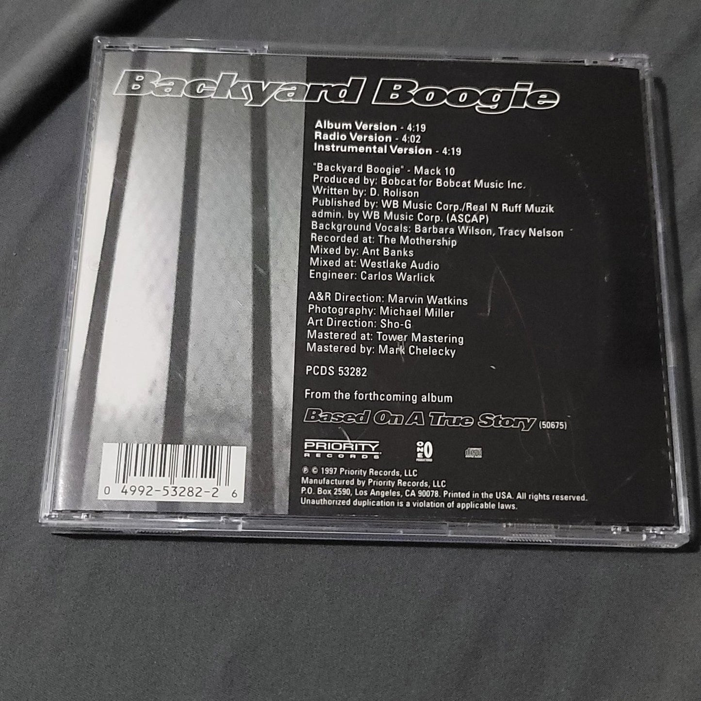 Vtg 1997 Mack 10 BACKYARD BOOGIE CD Single Rap Hip Hop