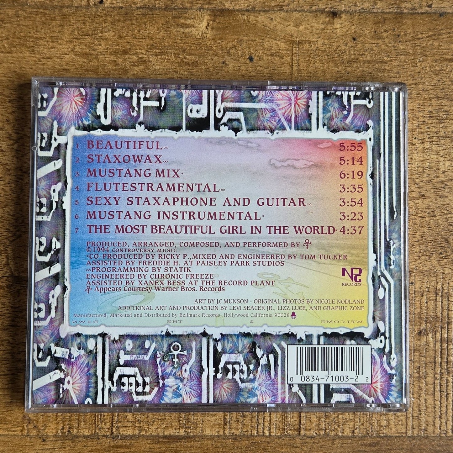 Vtg 1994 Prince THE BEAUTIFUL EXPERIENCE CD