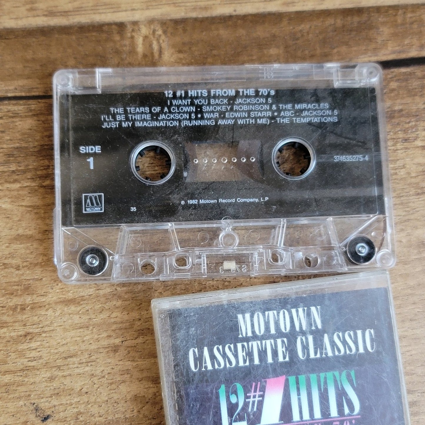 Vtg 1982 Motown 12 #1 HITS FROM THE 70's Cassette Tape