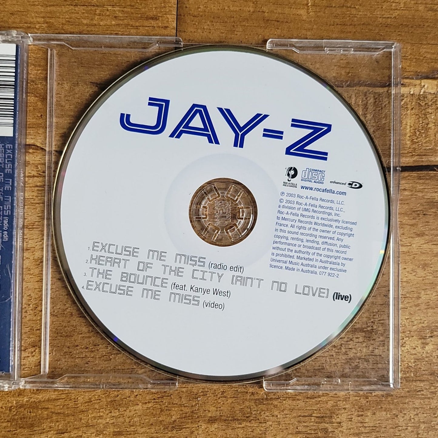 Vtg 2003 Jay-Z EXCUSE ME MISS Enhanced CD Maxi Single RAP HIP HOP