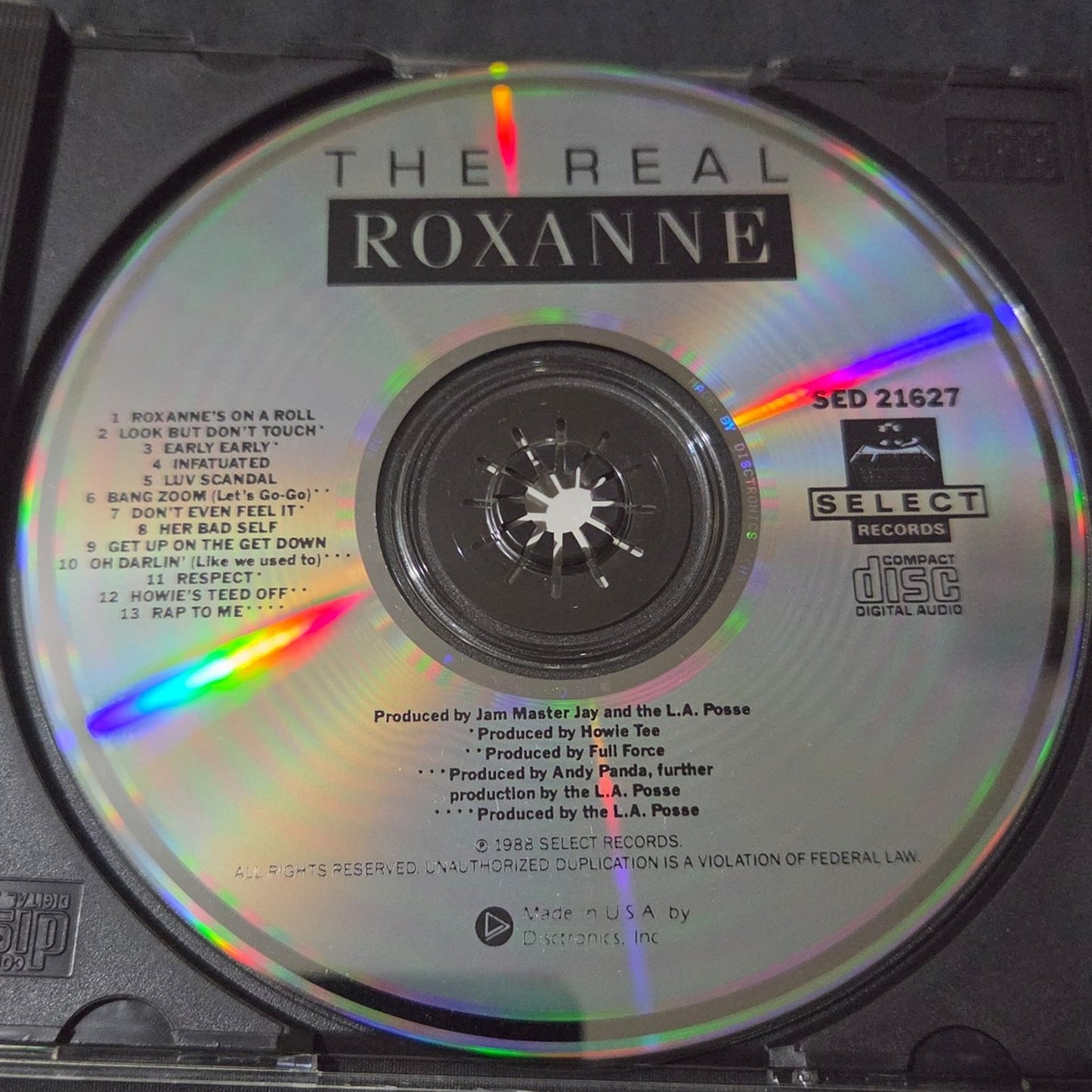 Vtg 1988 THE REAL ROXANNE CD