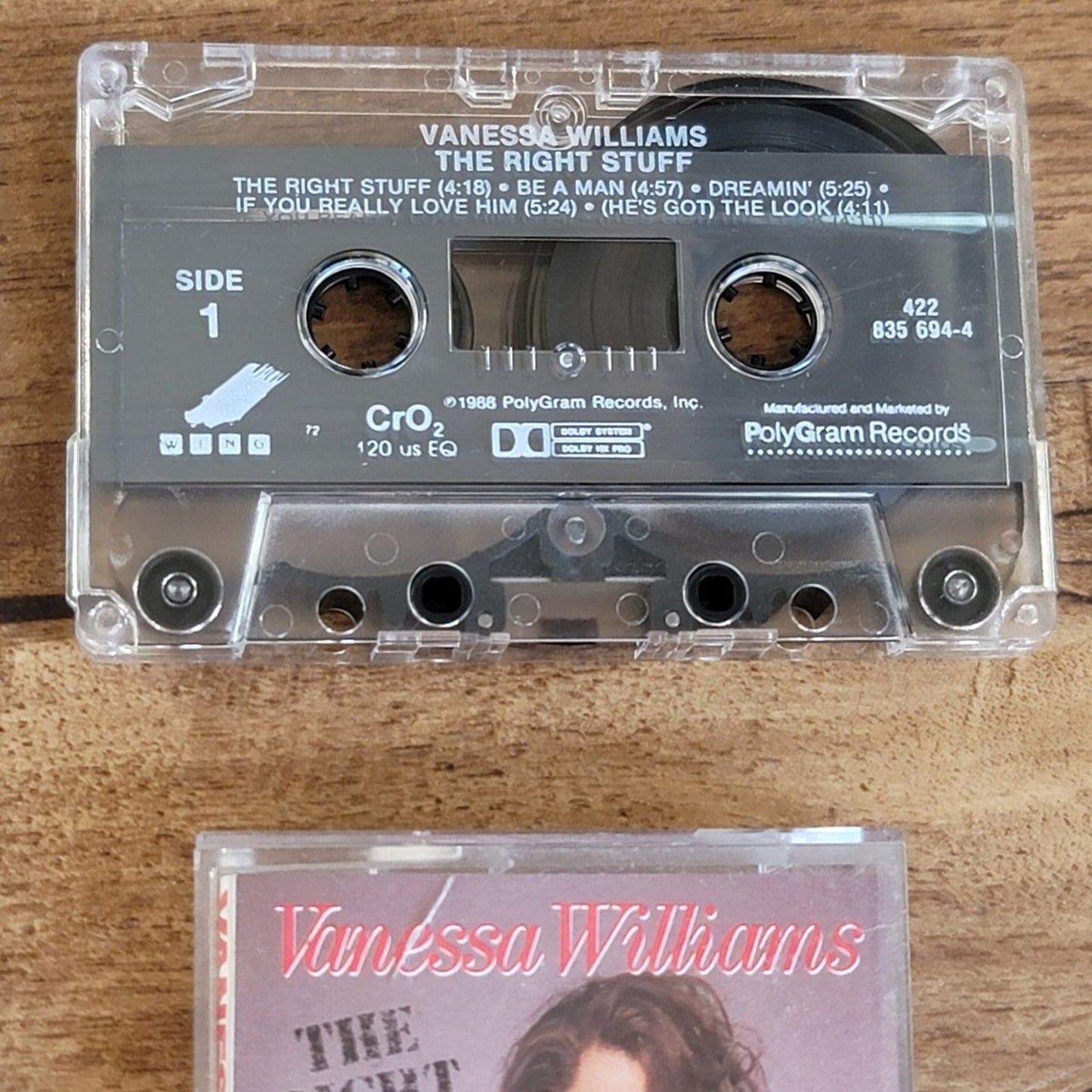 Vtg 1988 Vanessa Williams THE RIGHT STUFF Cassette Tape