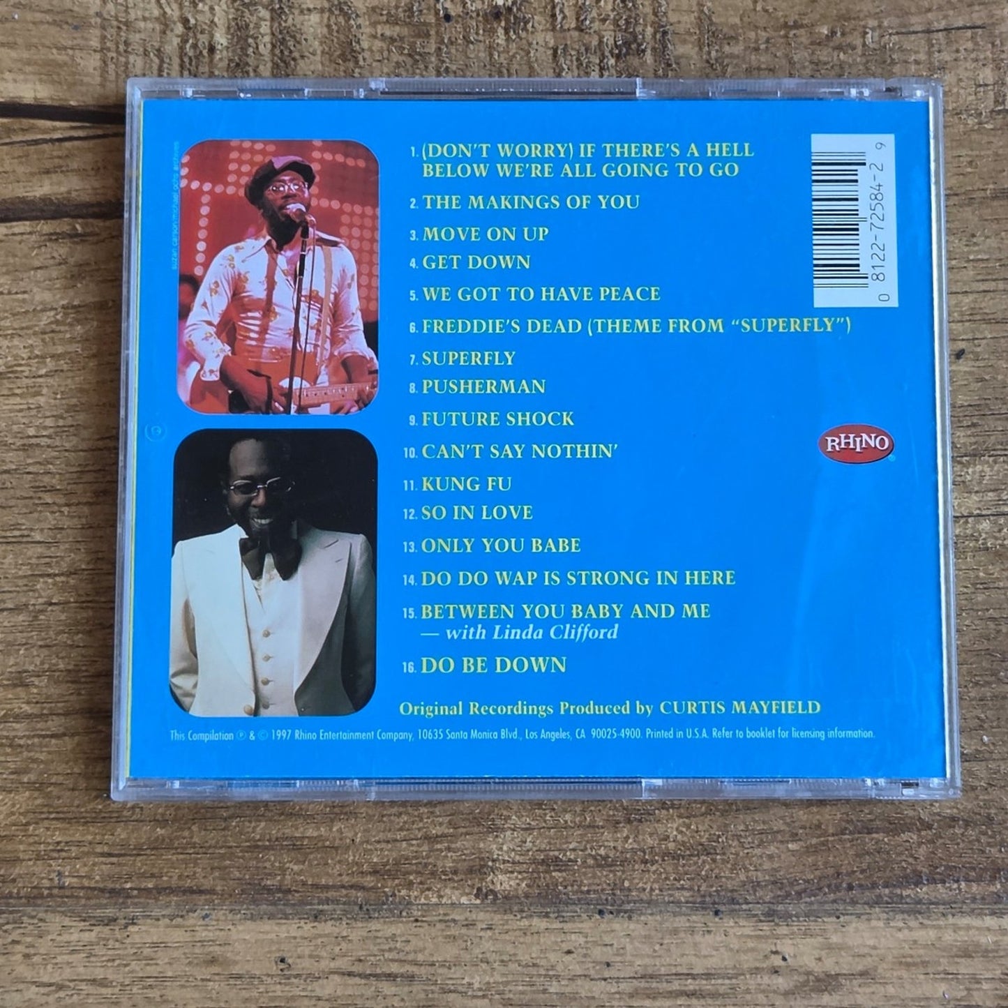 Vtg 1997 Curtis Mayfield THE VERY BEST OF CURTIS MAYFIELD CD