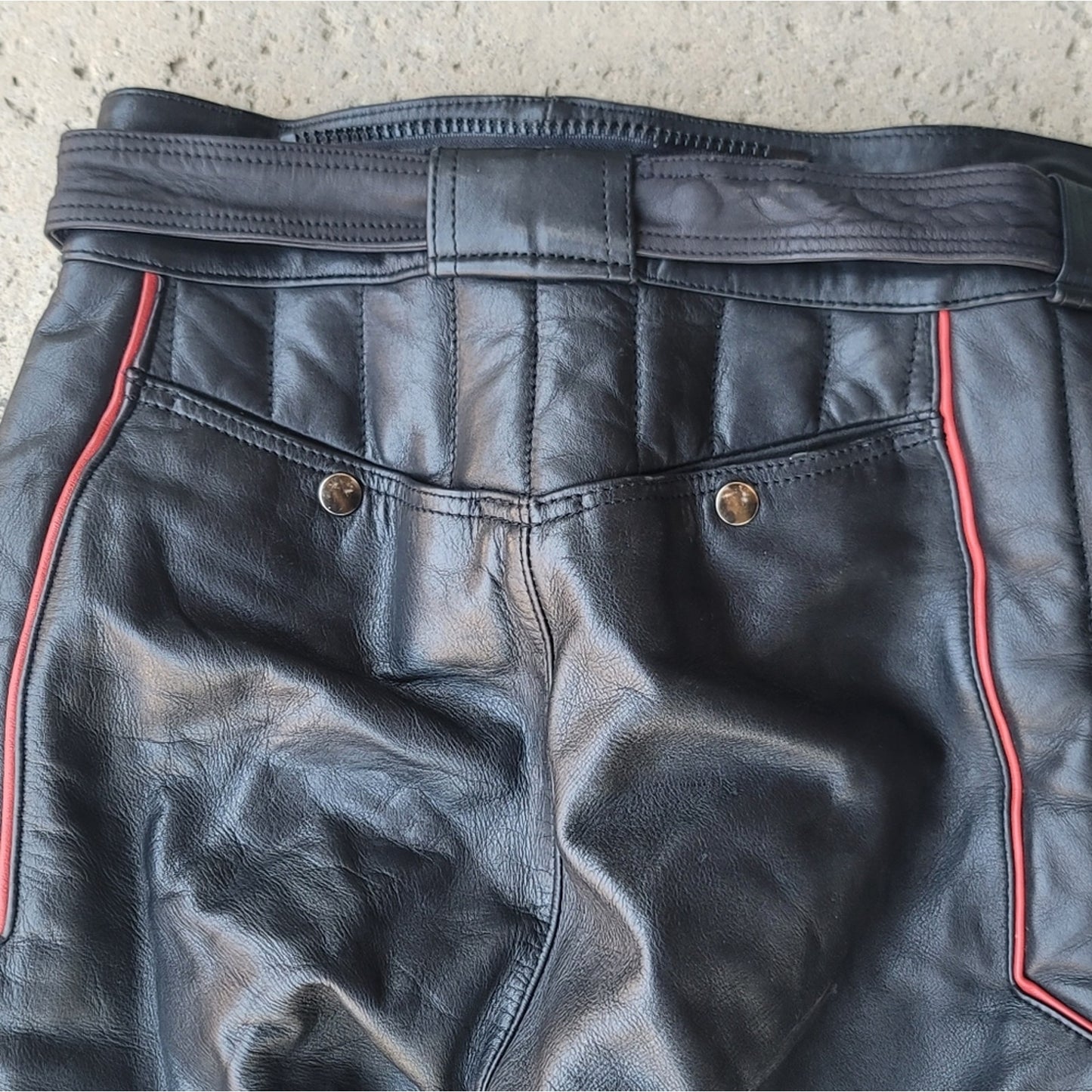 Vtg Hein Gericke Leather Racing Moto Pants