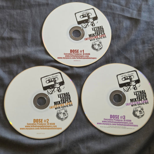 Lethal Squad Mixtapes Dose #1 #2 #3 CD BUNDLE RAP HIP HOP