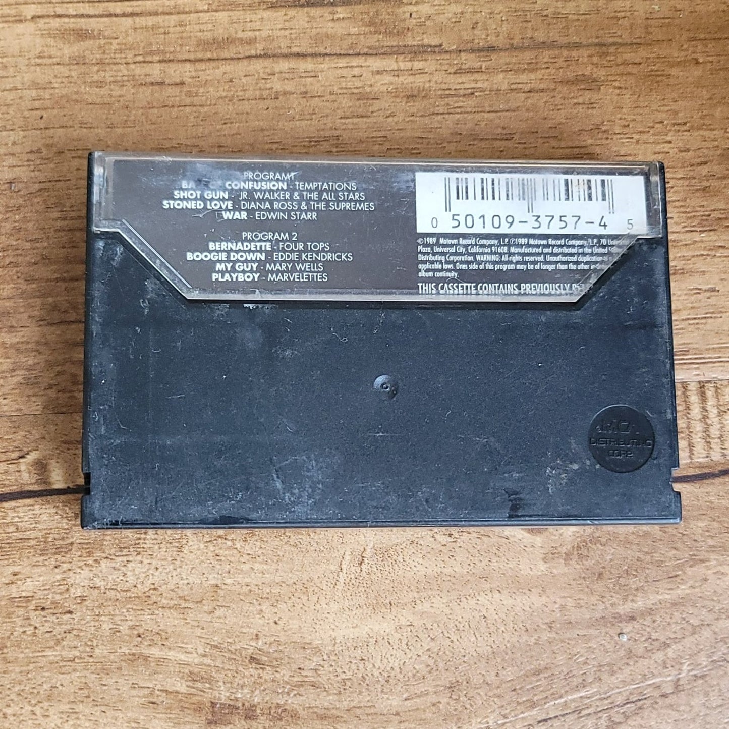 Vtg 1989 Motown Classics Cassette Tape