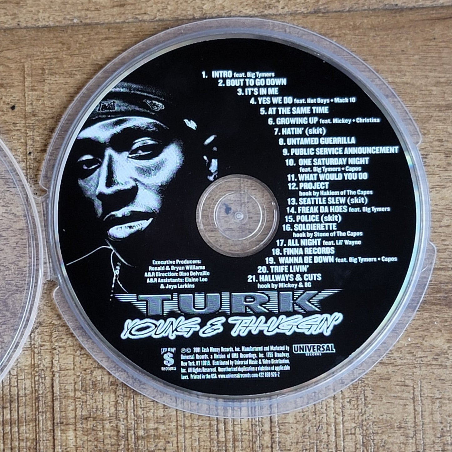 Vtg 2001 Turk YOUNG & THUGGIN' CD RAP HIP HOP