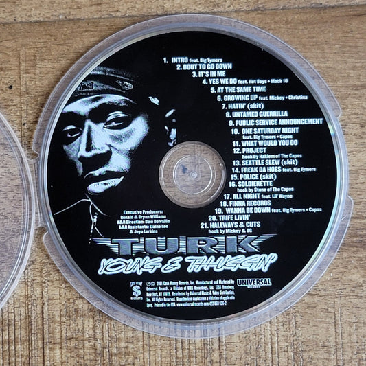 Vtg 2001 Turk YOUNG & THUGGIN' CD RAP HIP HOP