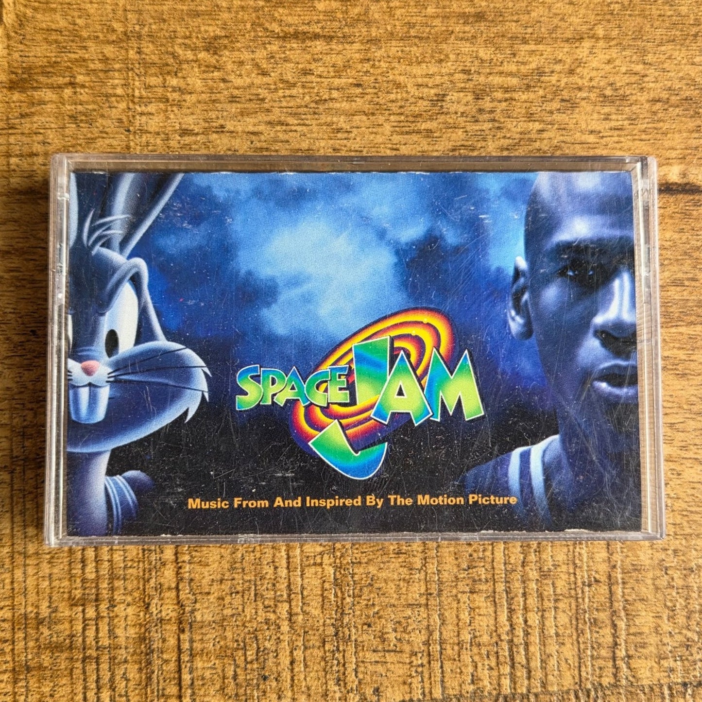 Vtg 1996 Space Jam Soundtrack Cassette Tape Michael Jordan Bugs Bunny