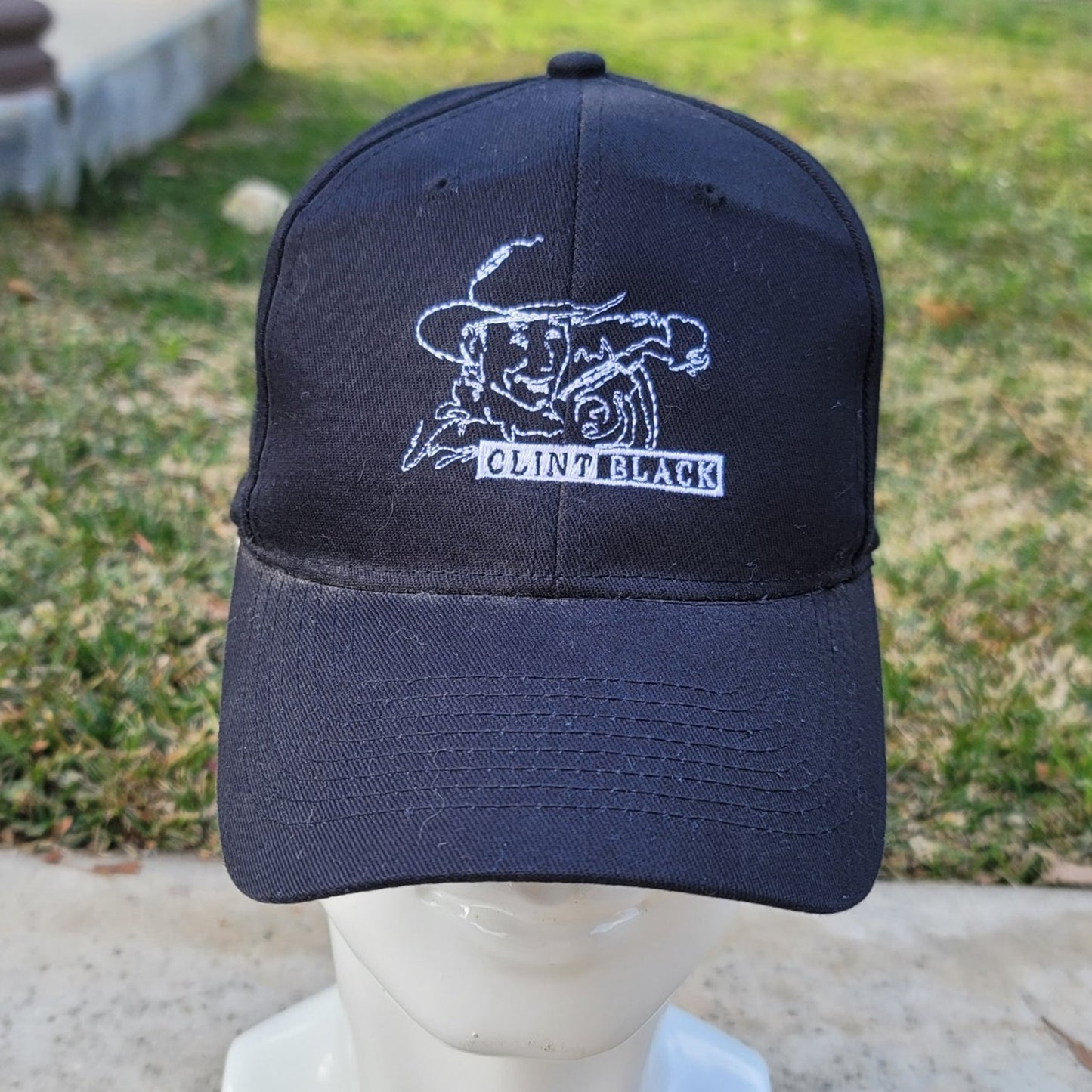 Vtg Clint Black Concert Snapback Hat Country Music