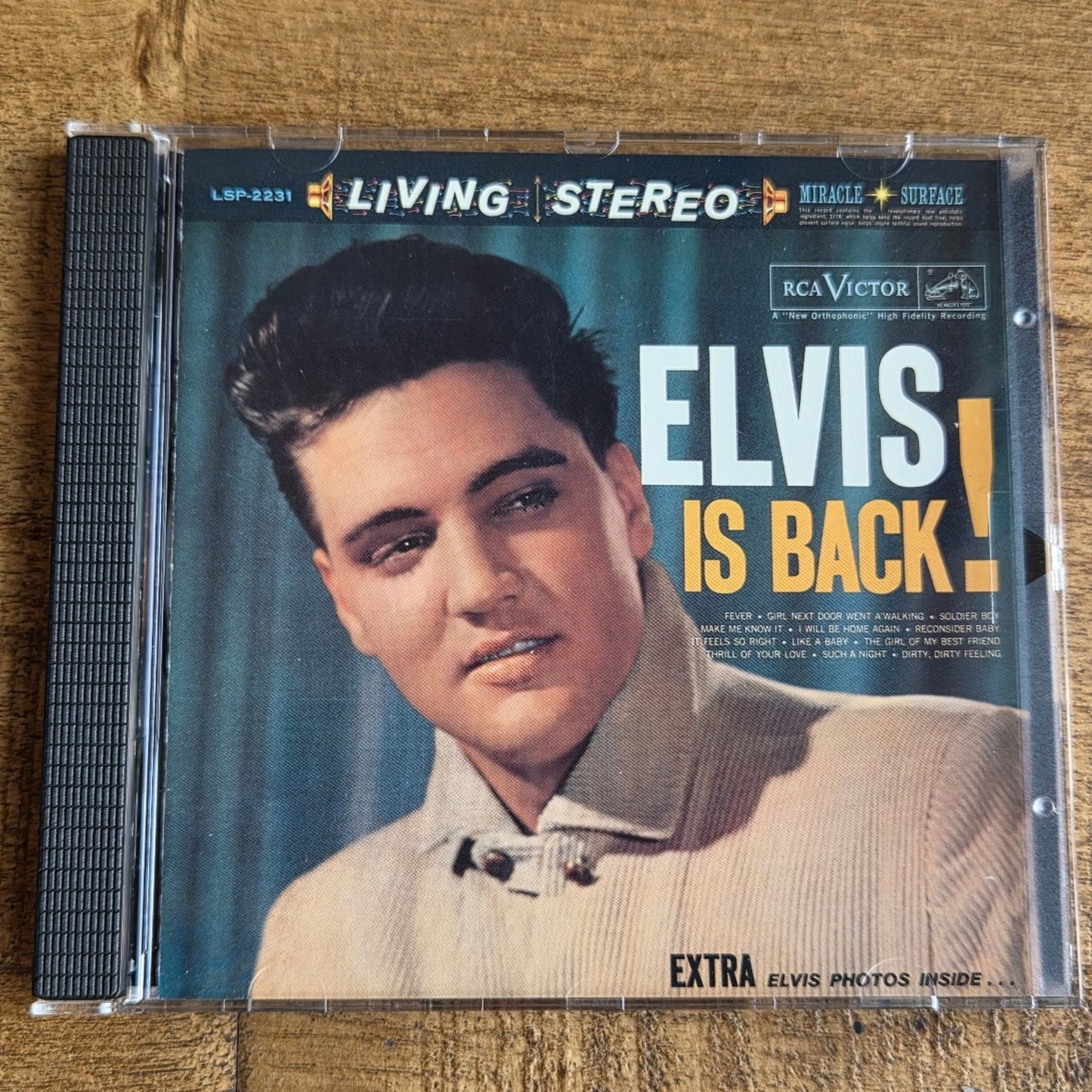 Vtg 1997 Elvis Presley Elvis is Back! 24kt Gold CD Limited Edition