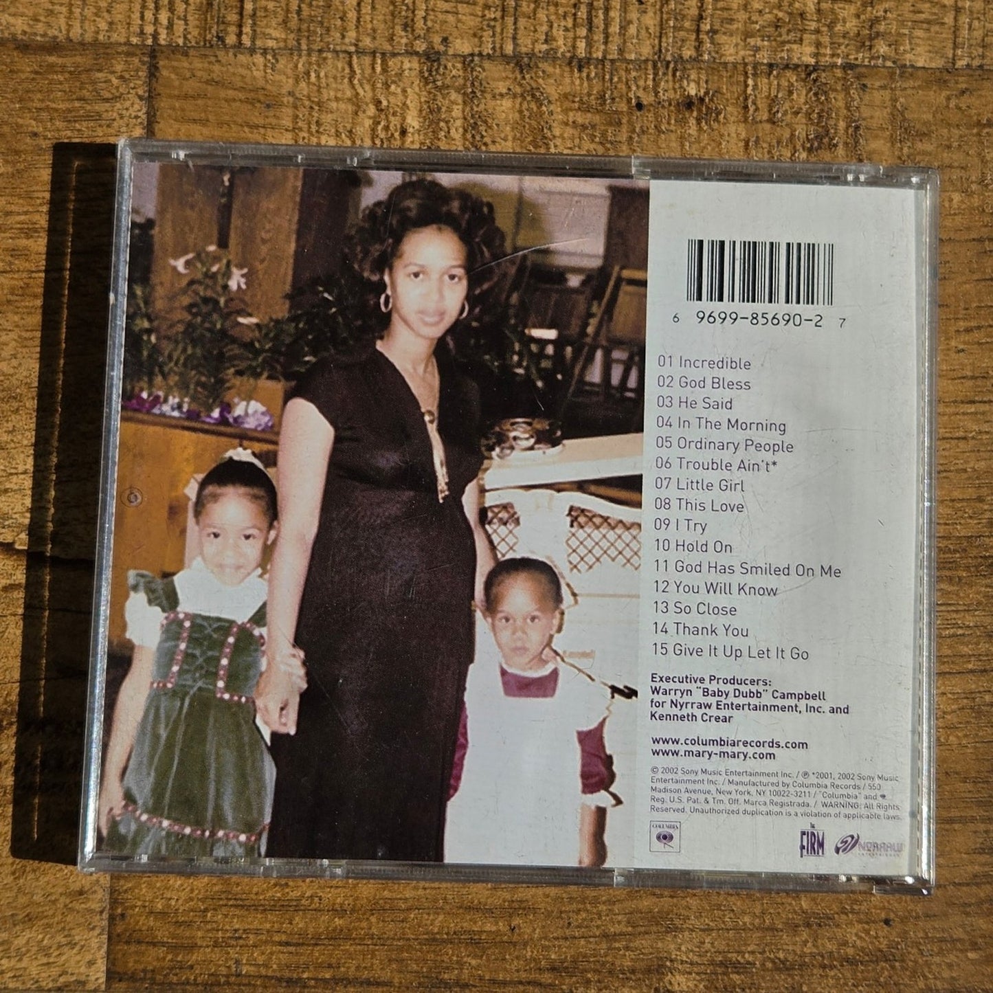 Vtg 2002 Mary Mary INCREDIBLE CD w/Hype Sticker CHRISTIAN