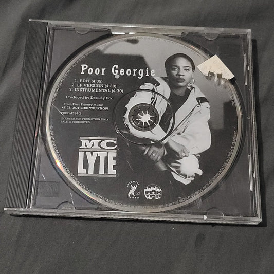 Vtg 1991 MC Lyte POOR GEORGIE Promotional CD