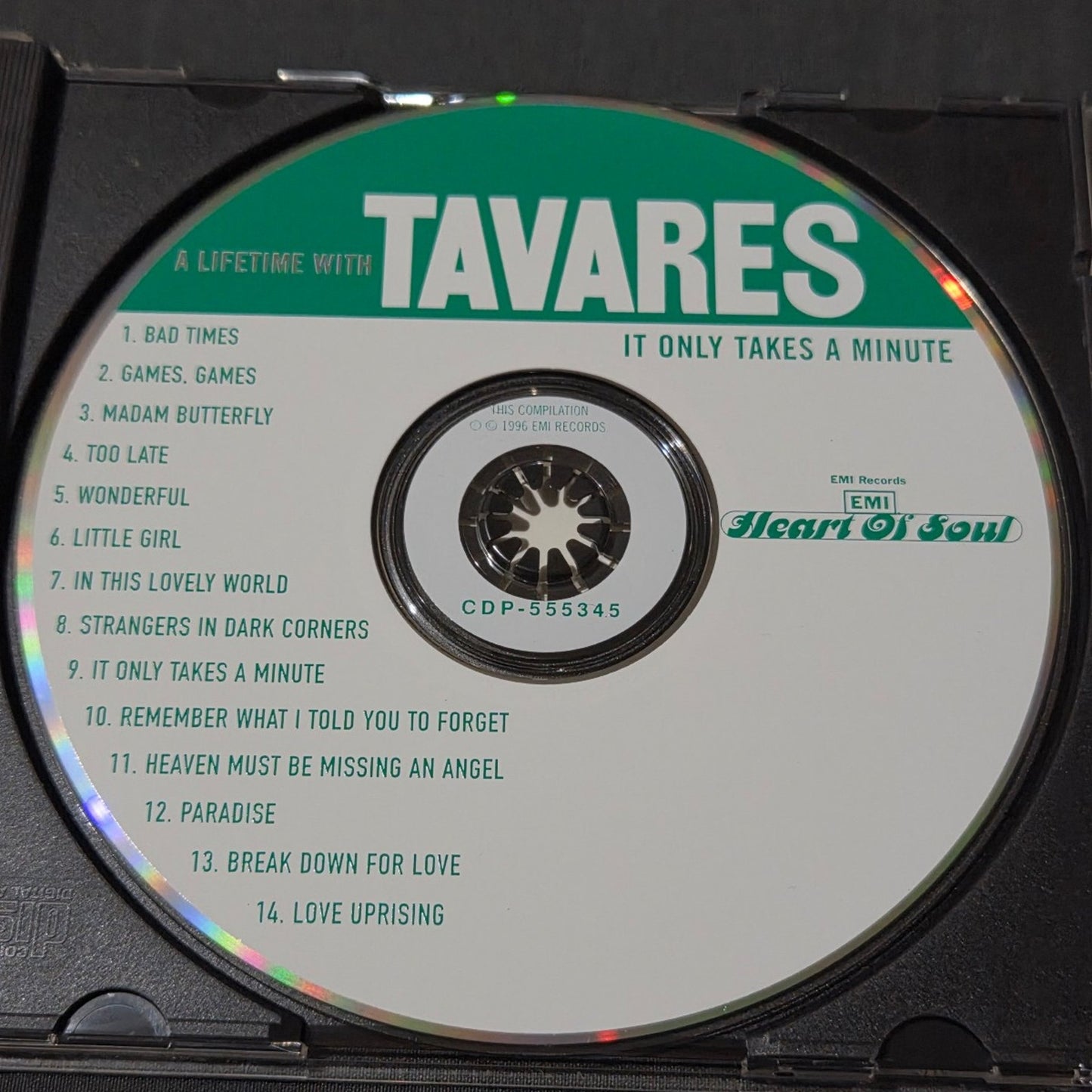 Vtg 1996 Tavares IT ONLY TAKES A MINUTE: A LIFETIME WITH TAVARES CD