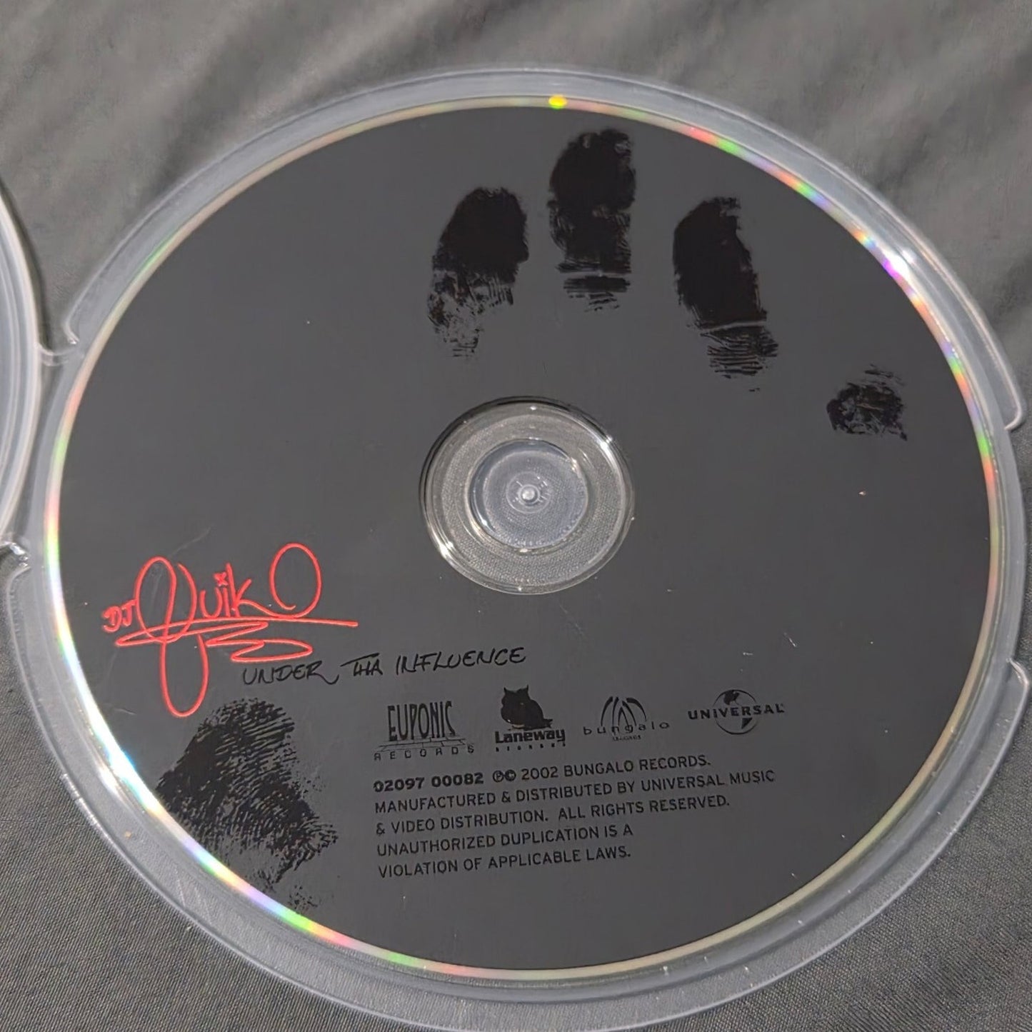 Vtg 2002 DJ Quik UNDER THA INFLUENCE CD RAP HIP HOP