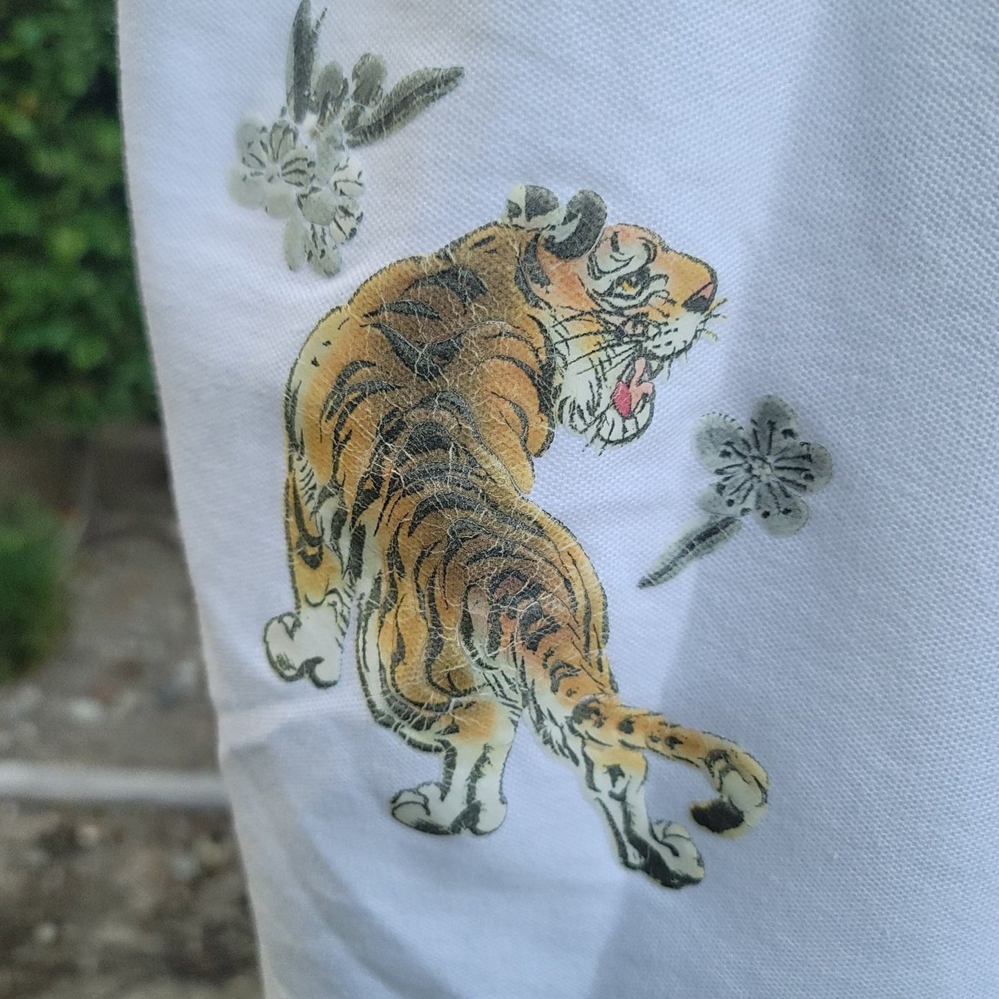 Vtg Japanese Brand Tigers Polo Shirt