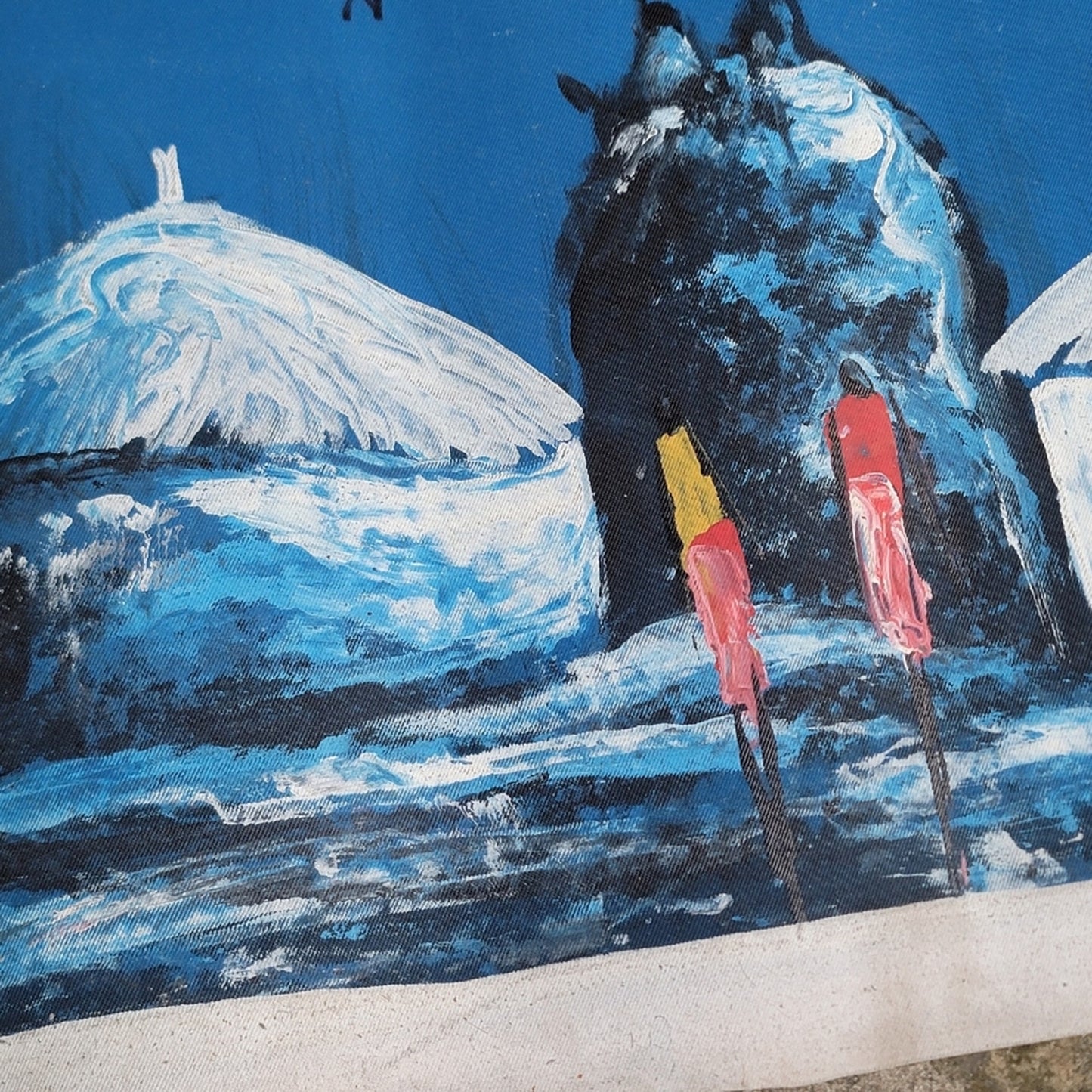 Custom Canvas Oil Painting Ghana West Africa