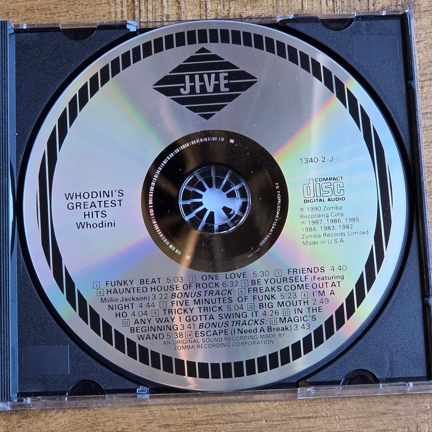 Vtg 1990 Whodini GREATEST HITS CD