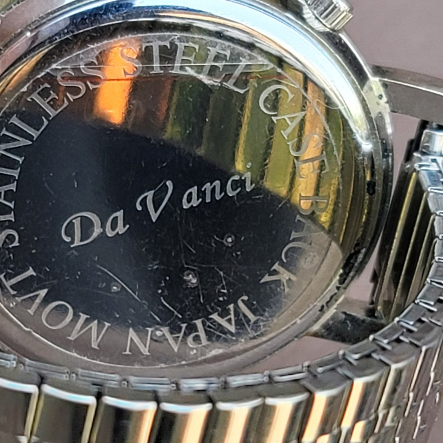 Vtg Da Vanci Yin Yang Dual Time Watch