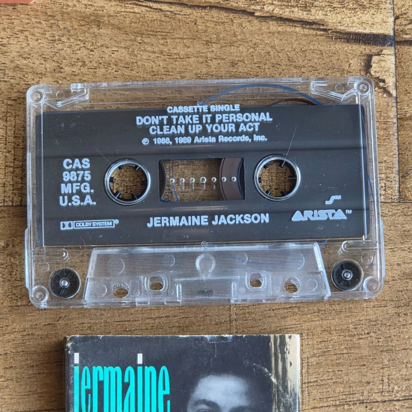 Vtg 1989 Jermaine Jackson Don't Take It Personal Maxi Single Cassette Tape