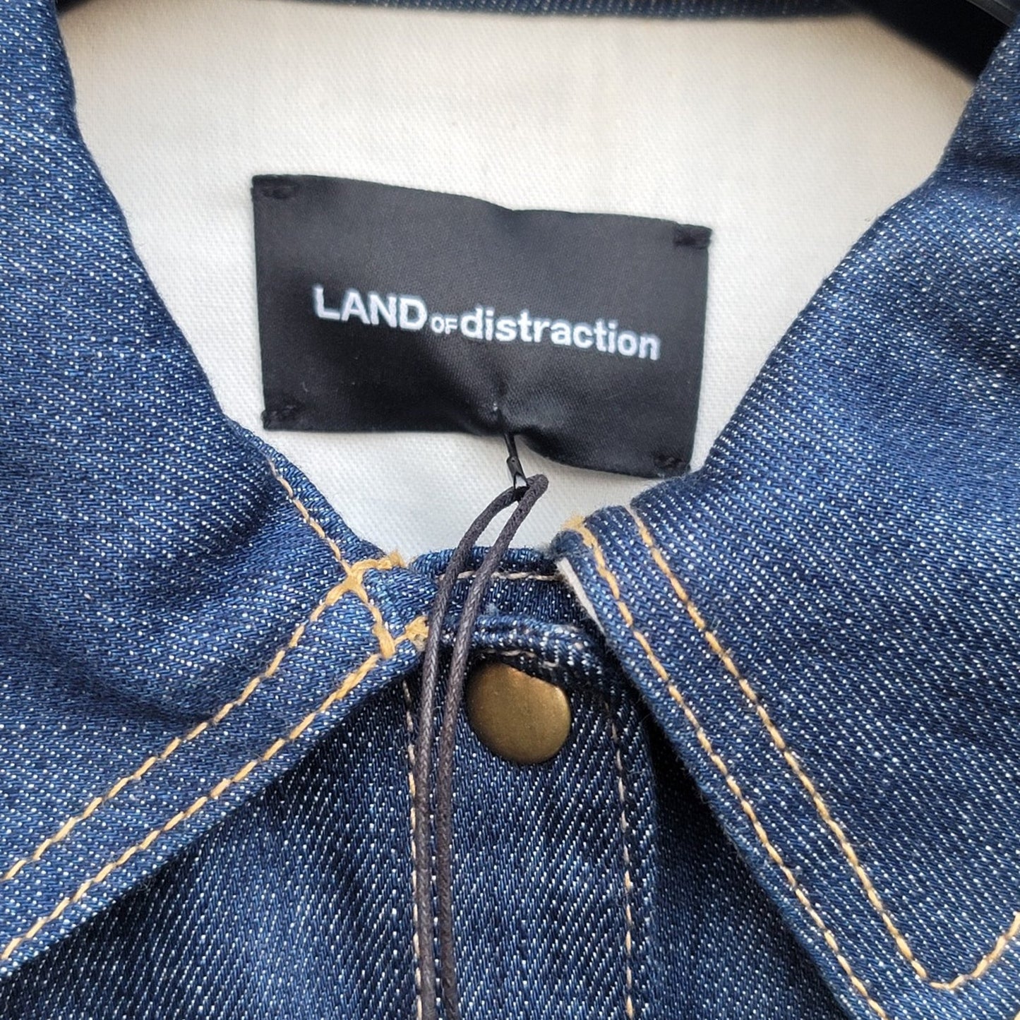 Land Of Distraction 70’s Inspired Denim Flared Utility Jumpsuit