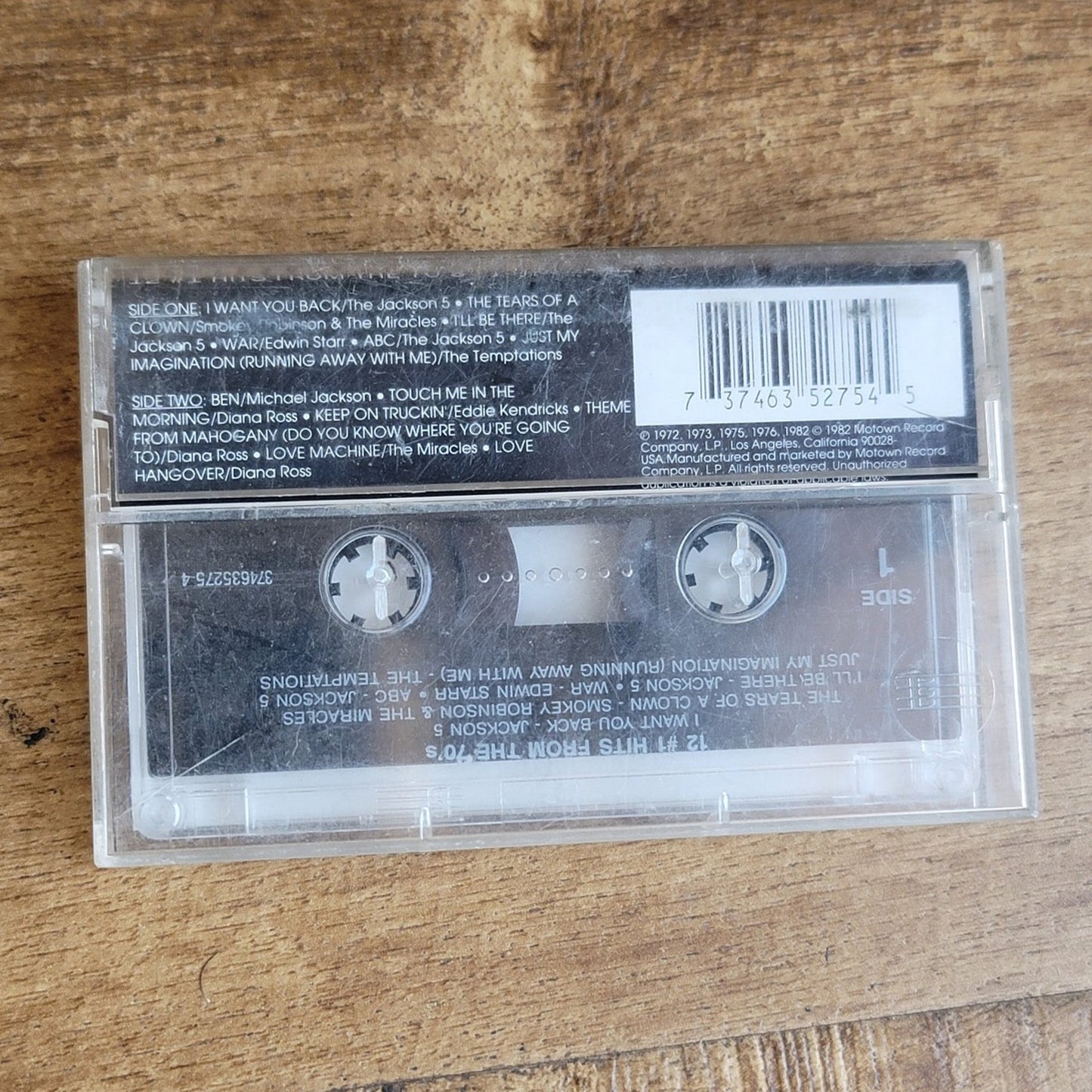 Vtg 1982 Motown 12 #1 HITS FROM THE 70's Cassette Tape