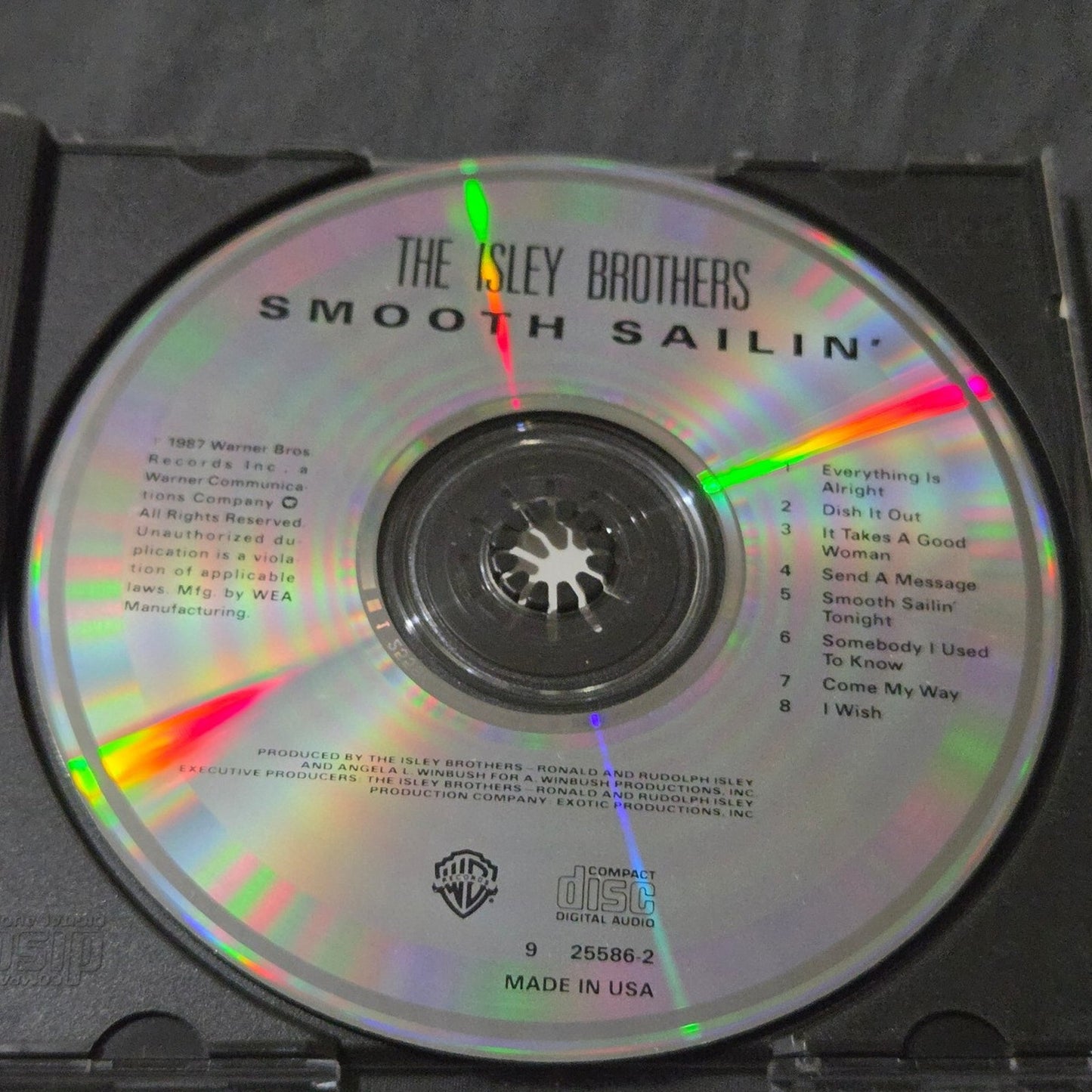 Vtg 1987 The Isley Brothers SMOOTH SAILIN' CD