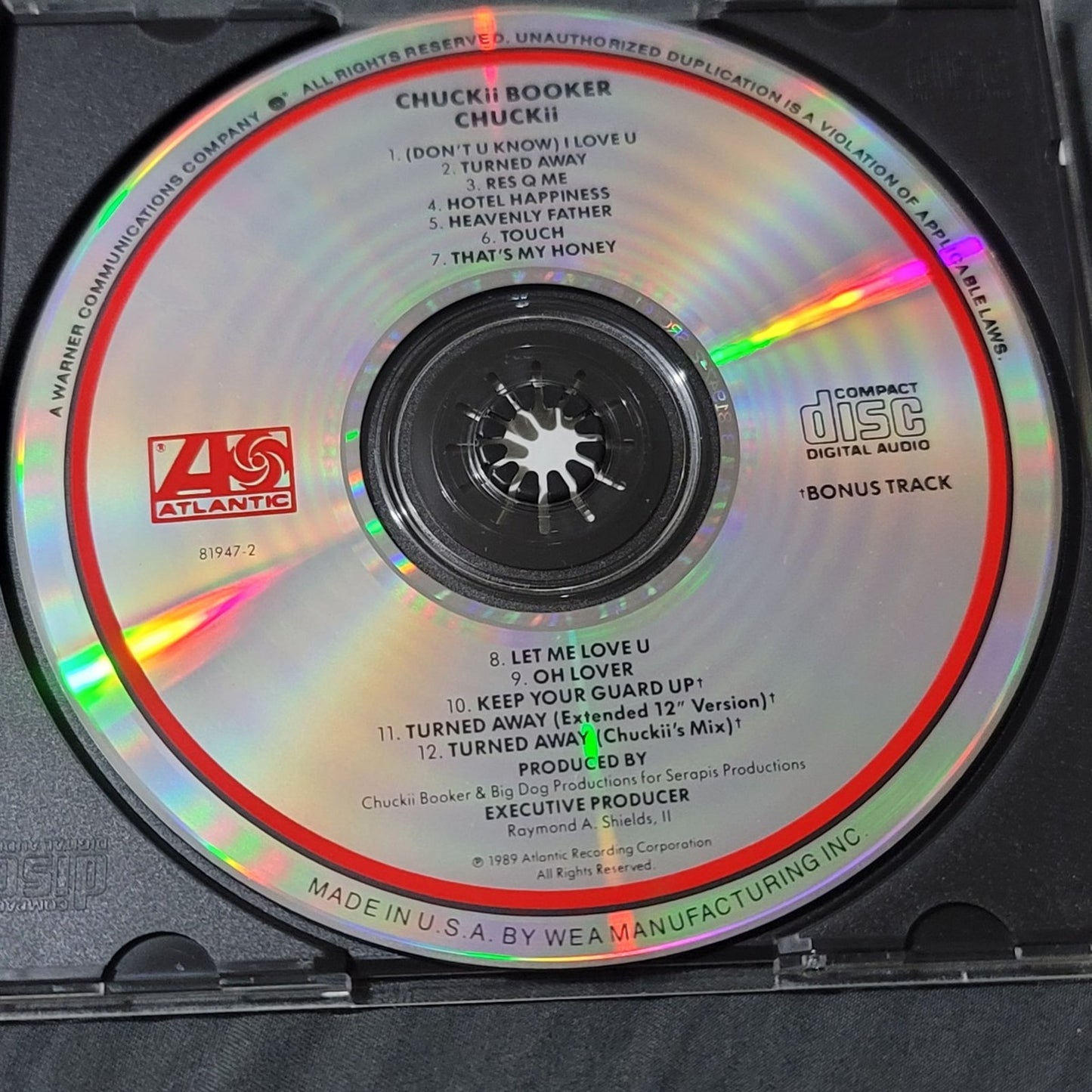 Vtg 1989 Chuckii Booker CHUCKii CD
