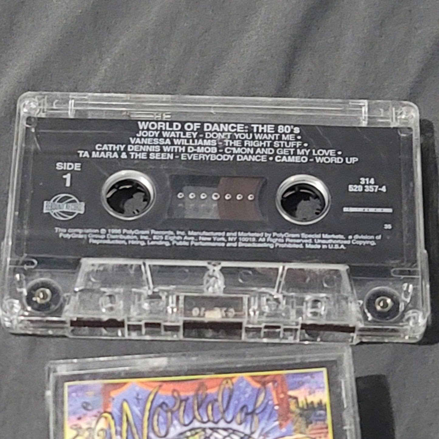 Vtg 1996 World of Dance THE 80s VARIOUS ARTISTS Cassette Tape
