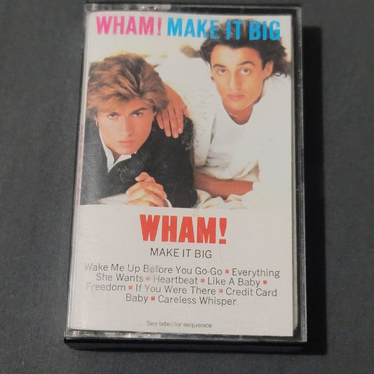 Vtg 1984 WHAM! MAKE IT BIG Cassette Tape