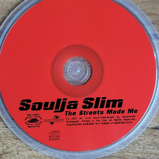 Vtg 2001 Soulja Slim THE STREETS MADE ME CD RAP HIP HOP NO LIMIT RECORDS